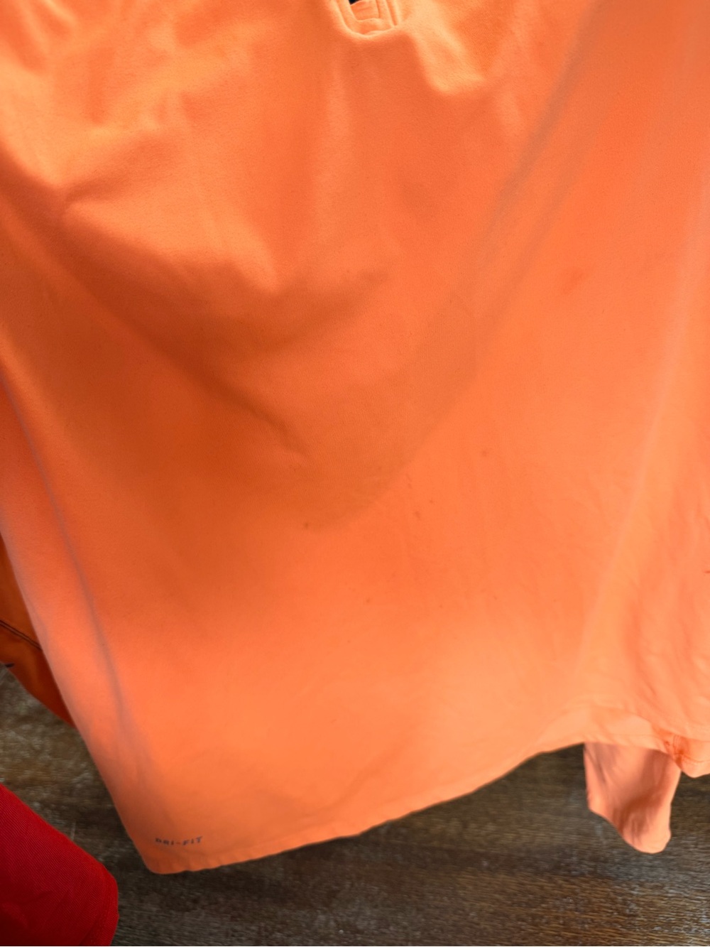 Nike women’s Orange Half-Zip Lightweight Pullover Jacket - Picture 4 of 5
